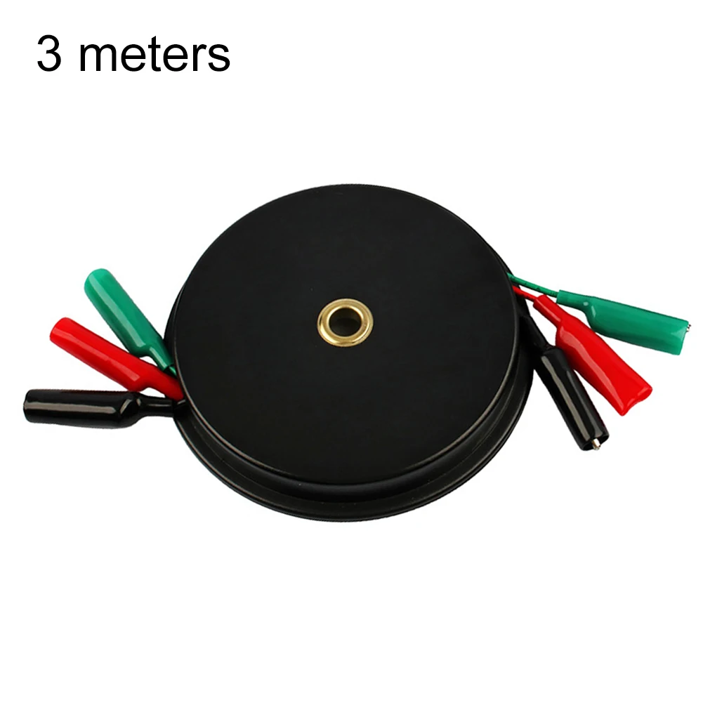 Car Multimeter Extension Wire Reel Retractable Cable 6M 9M With For Alligator Clip For Auto Repair Detection Tool Accessories