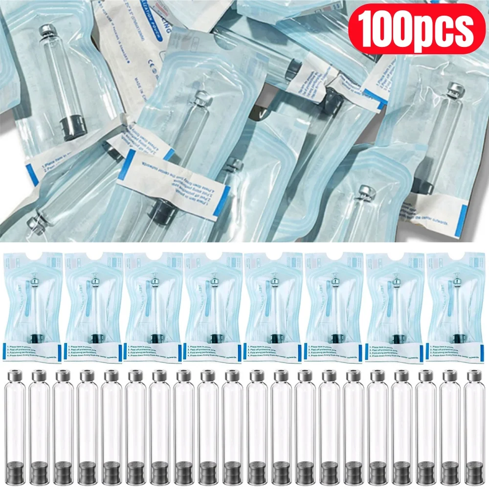 

100pcs Medical Aesthetics Individual Packaging Insulin Cartridges 3ml Empty Cassette Bottle for Lilly Insulin Injection Pen