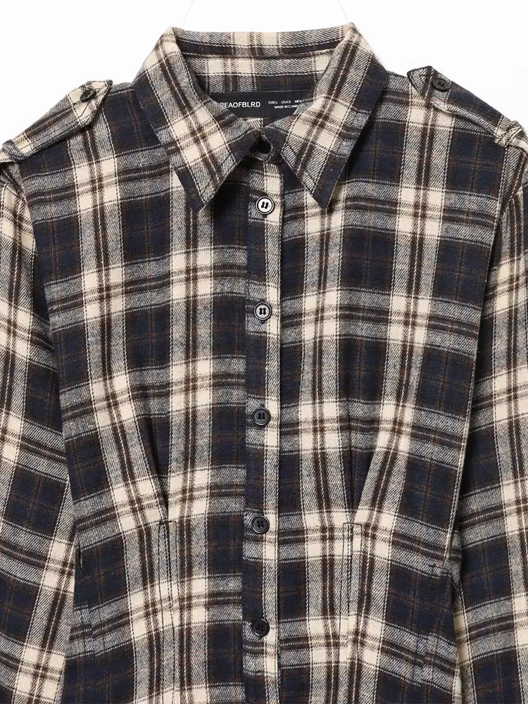 NLZGMSJ Woman Autumn Winter New Elegant Retro Plaid Single-breasted Dress Long Sleeve Holiday Dress Fashion Daily Casual Dress