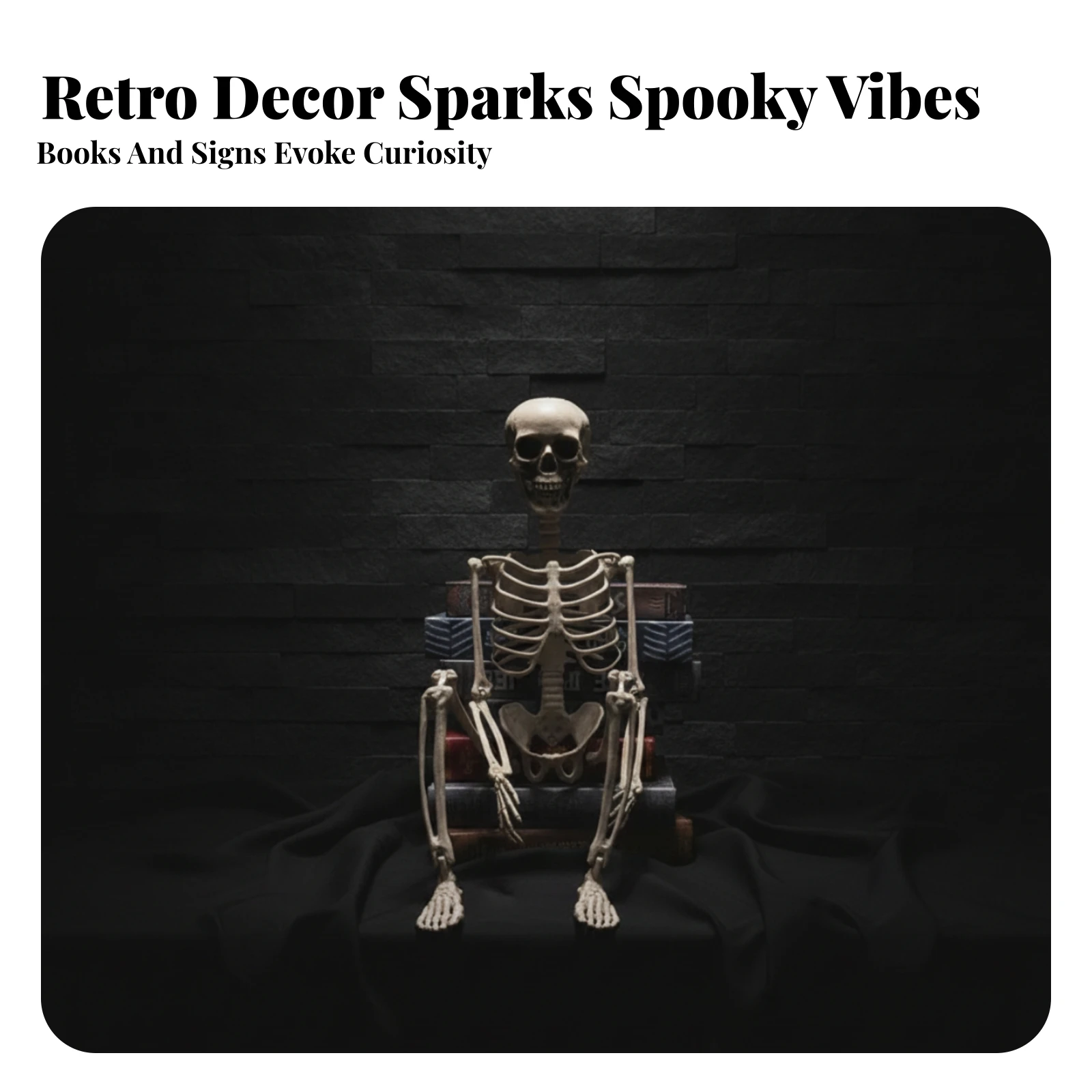 

Halloween Skeleton Decor Bone-White Finish Halloween Skeleton Holiday Decoration 70 Cm Scene Setup for Hauntedgathering
