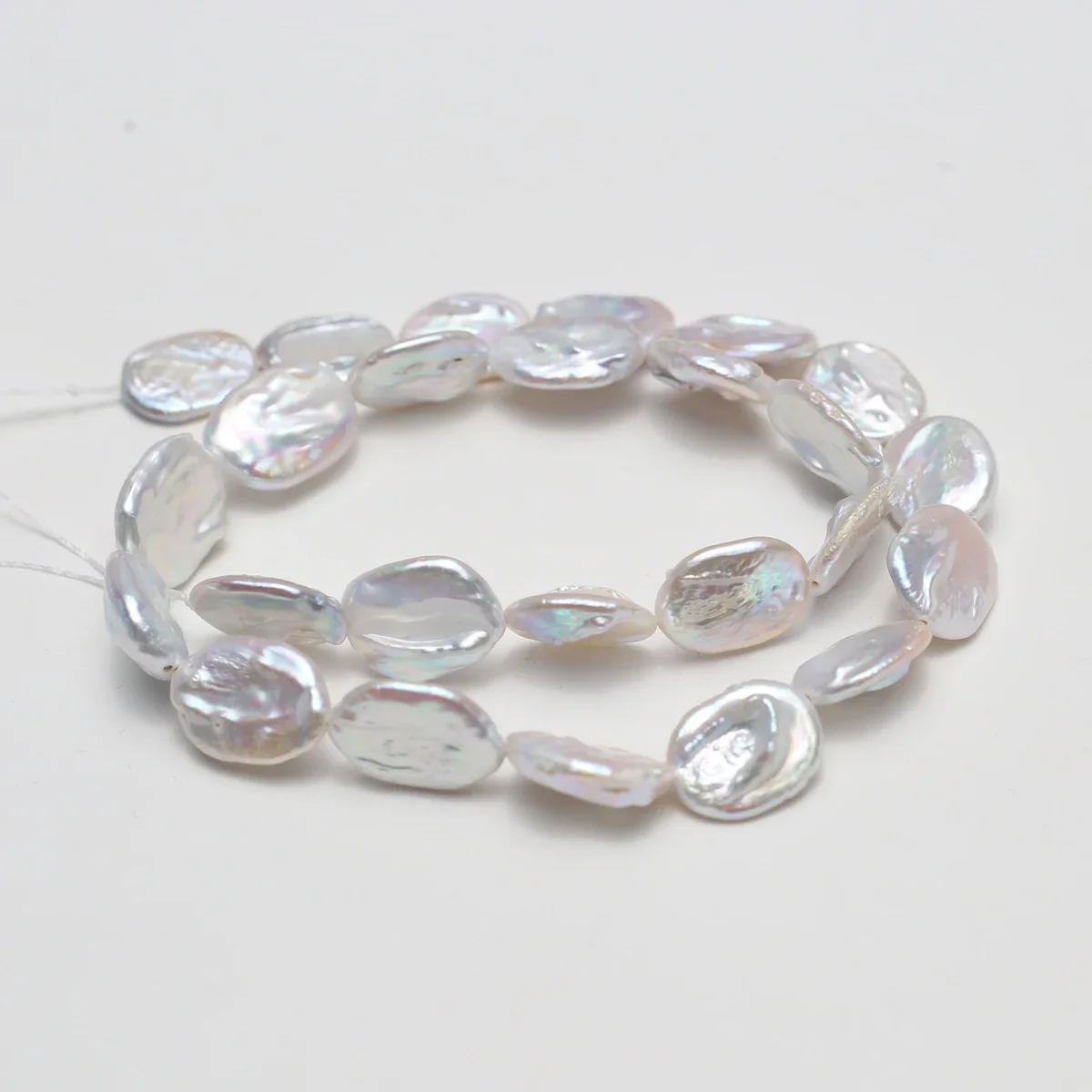 

12x16mm AAAA Natural Freshwater Cool White Oval Baroque Pearl Bead Jewelry Make DIY Necklace Bracelet Accessories Wedding Gift