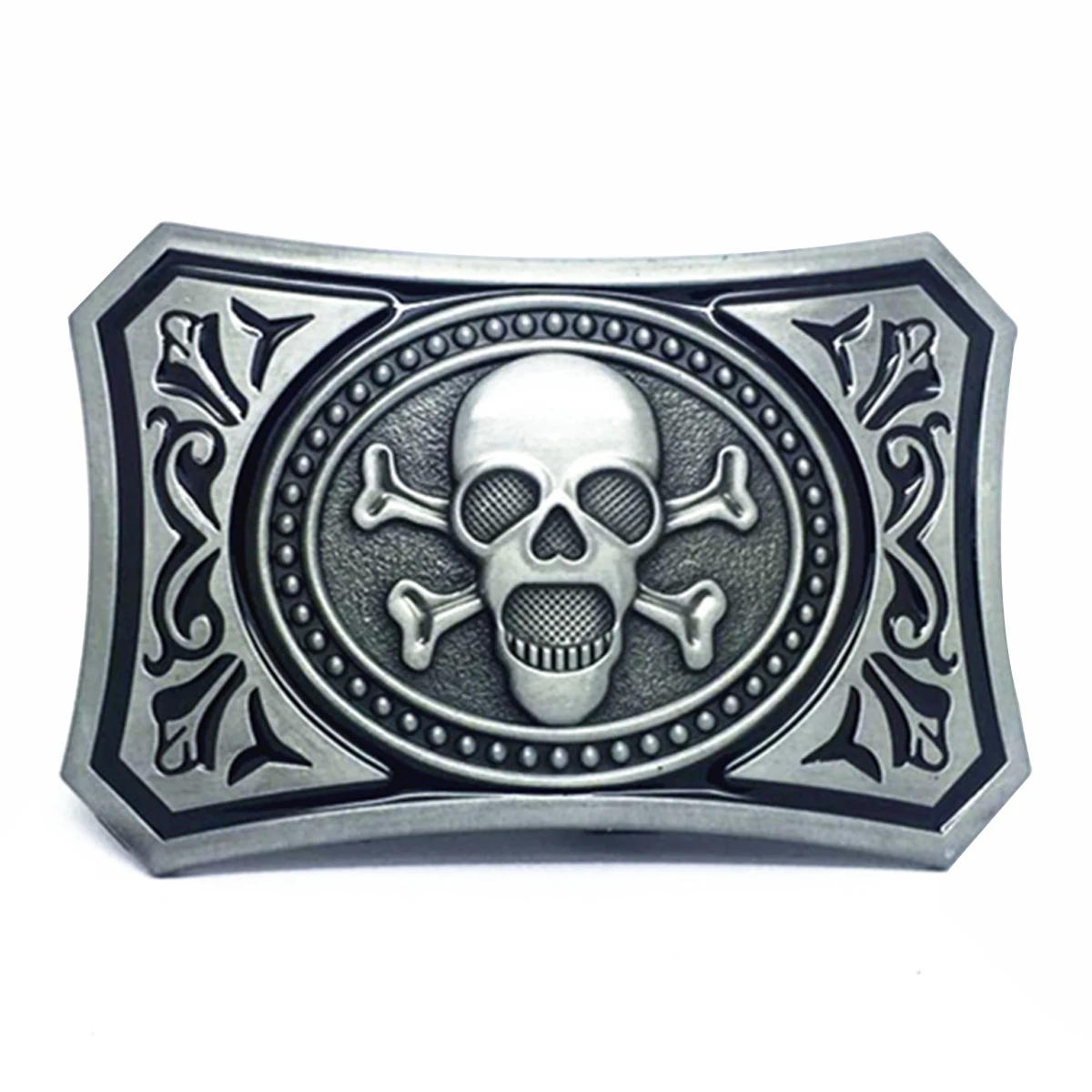 

Western Cowboys Halloween Gift Fashion Skull Print Zinc Alloy Men Belt Buckle