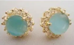 

Beautiful A Pair of Blue Opal Earring 5.6