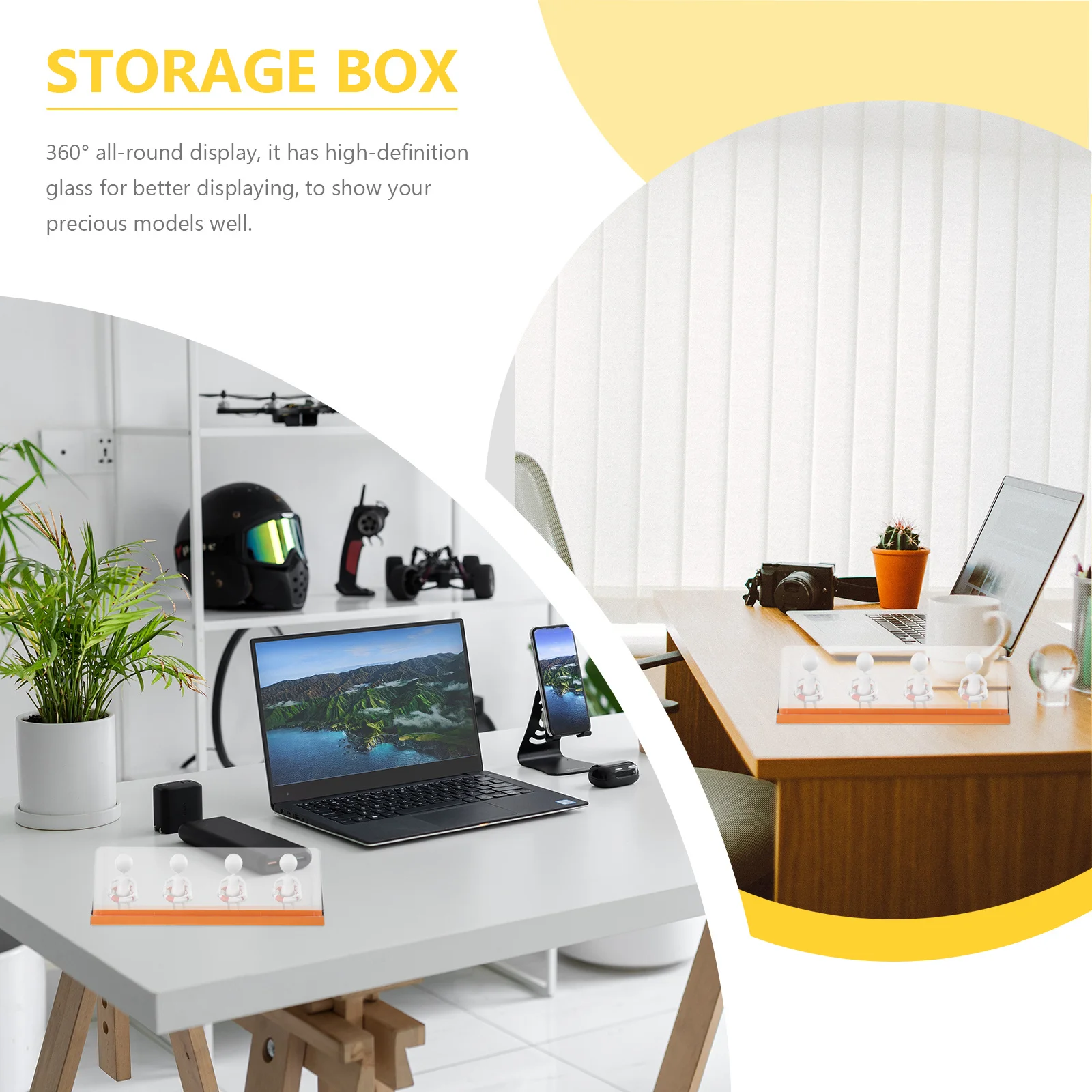 

Clear Plastic Protective Display Box Dustproof Case High Transparent Acrylic Showcase for Resin Collection Storage Exhibition