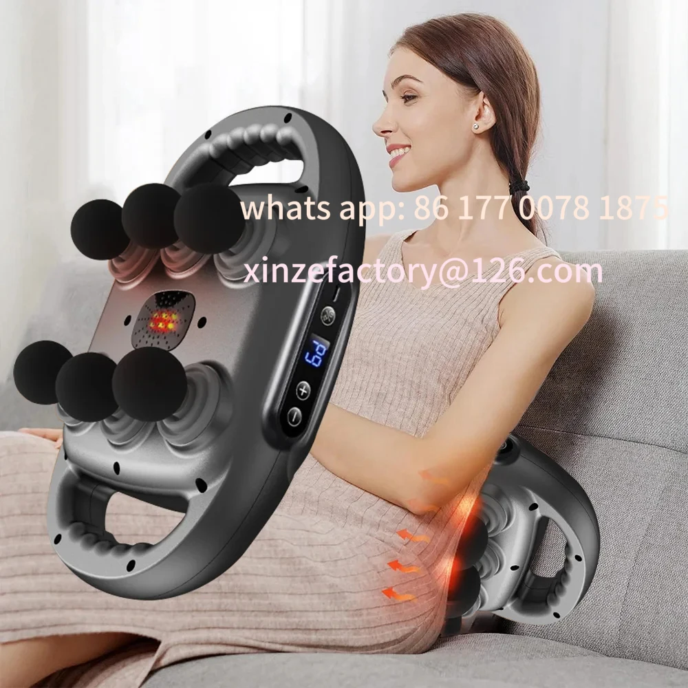 

Customizable Professional Fascia Massage Gun – 6 Attachments for Muscle Relief in Back Shoulders Waist & Full Body Fascia