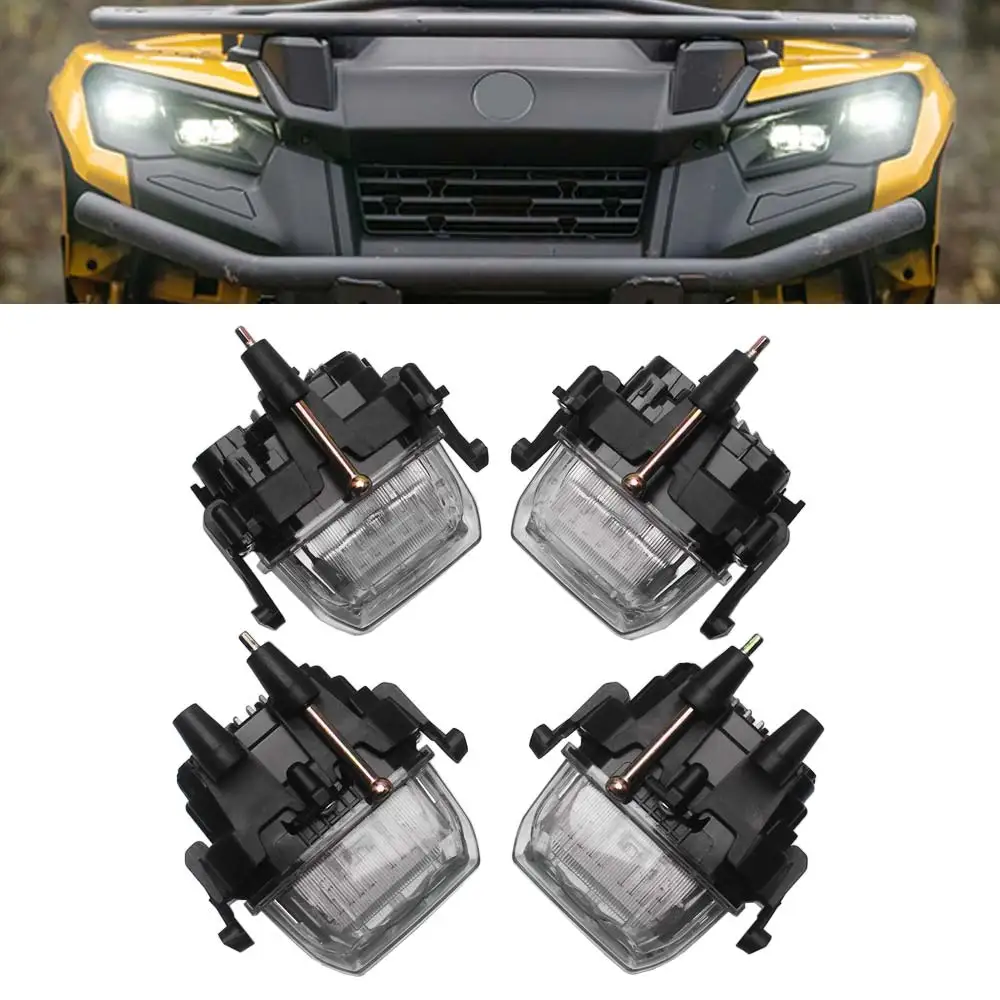 1Pair High Beam LED Headlight /Low Beam LED Headlight UTV Parts For Can-Am Outlander MAX XT-P 1000R 2023-27 #710008088 710006910 - view 4