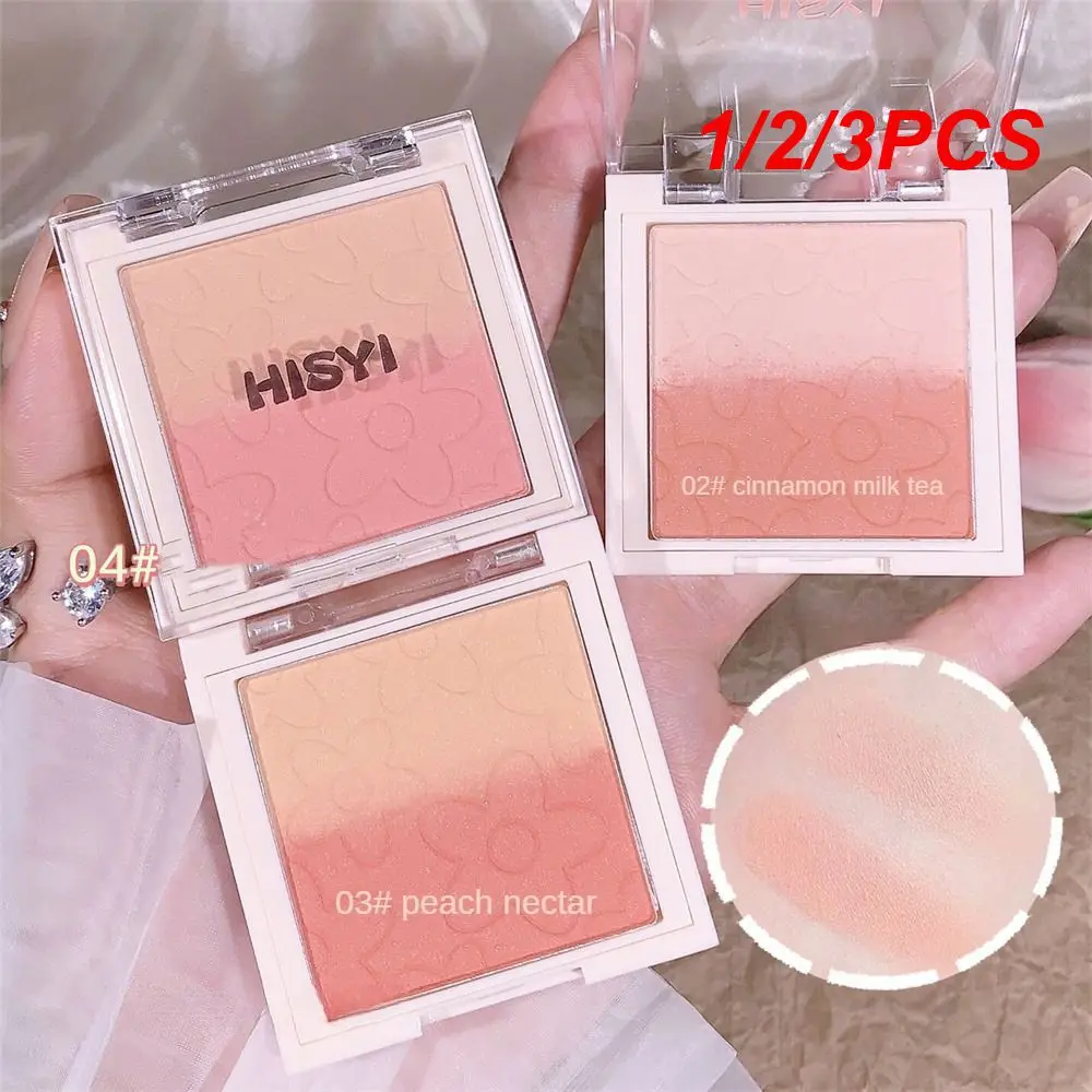 

1/2/3PCS Blush Highlight Natural Beauty Three In One Makeup Palette Matte Rouge Matte Powder Blusher Waterproof Cosmetics