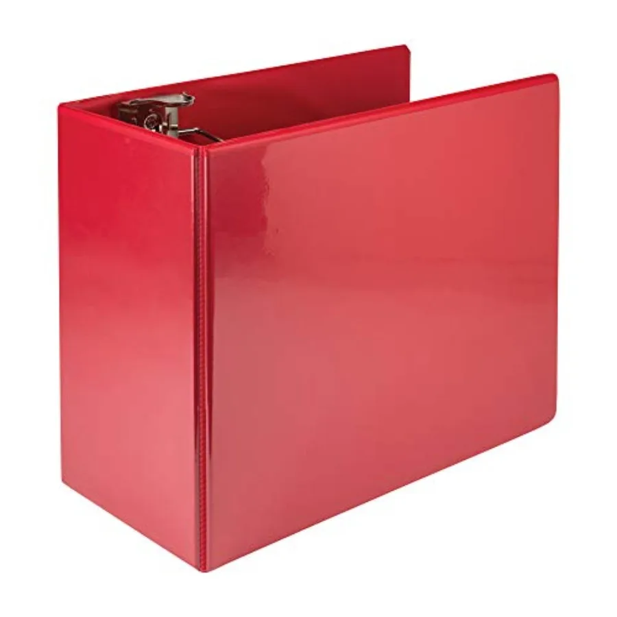 

Прочный 6-дюймовый переплет с D-образными кольцами и замком, настраиваемая прозрачная обложка, рубиново-красный цвет, вмещает 1225 страниц