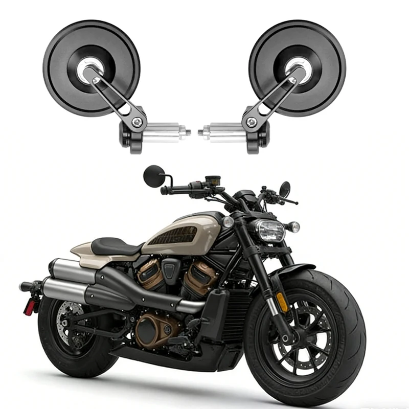 

Motorcycle Accessories For Voge Harley Honda Vespa Kawasaki Yamaha Royal Enfield Cafe Racer Retro Handle Bar Mirror Side Mirrors