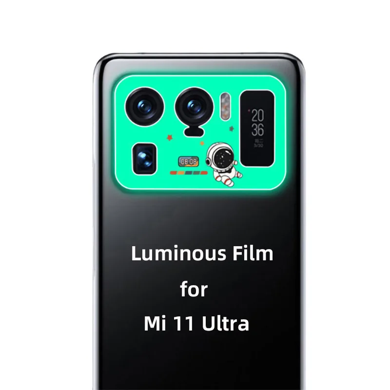 Luminous Camera Film for Mi 11 Ultra Camera Lens Protector for Xiaomi Mi 11 Ultra Camera Sticker Soft Hydrogel Film Not Glass