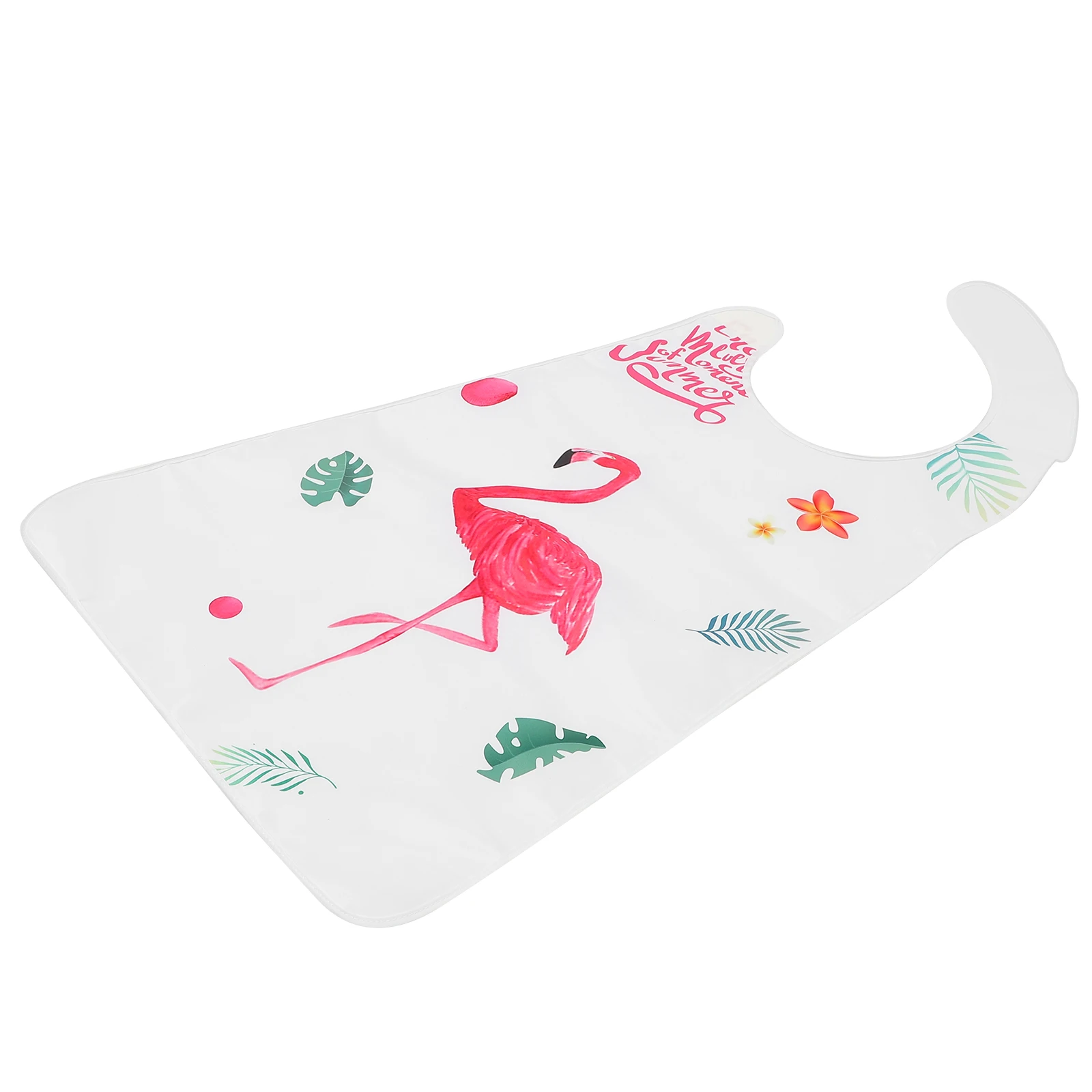 

1Pcs Adult Waterproof Bib Reusable Polyester Eating Apron Large Cover Bib for Elderly Dining Protection Adult Rice Apron