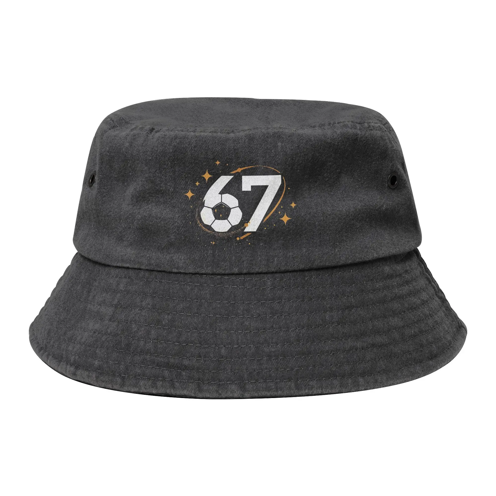 Soccer 67 Six Seven 6 7 Football Funny Meme Unisex Bucket Hats Merch Denim Cotton Fisherman Caps Vocation Wear Bob Hats