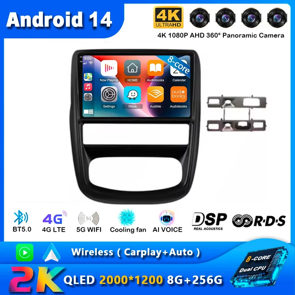 

Android 14 Car Radio For Renault Duster 1 2010 - 2015 For Nissan Terrano 2014 - 2020 Navigation GPS Multimedia Player Stereo BT