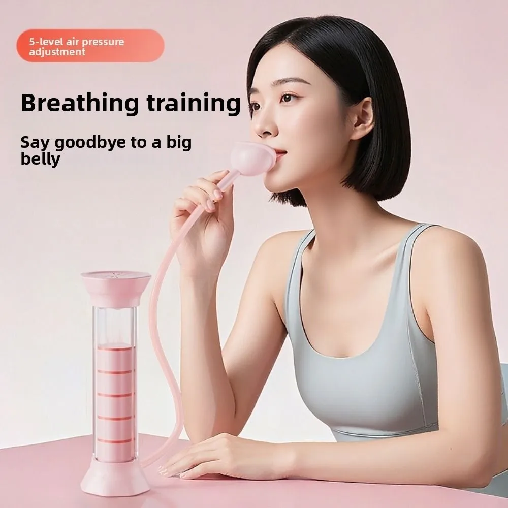 

Adjustable Resistance Breathing Dumbbell Trainer Deep Breathing Ergonomic Design Abdominal Muscle Trainer With Counter Practical