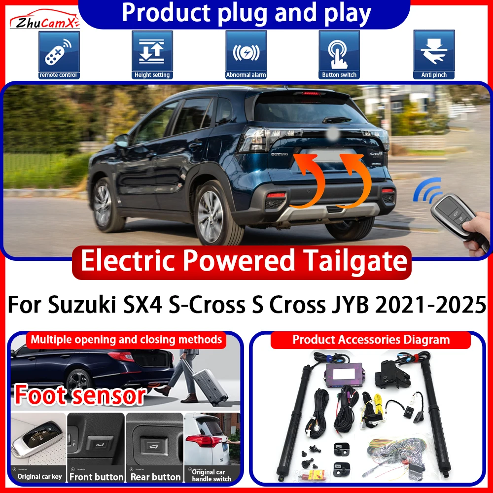 Electric OEM Powered Tailgate for Suzuki SX4 S-Cross S Cross JYB 2021-2025 Anti Pinch Smart Intelligent Control Gate Lift Kit