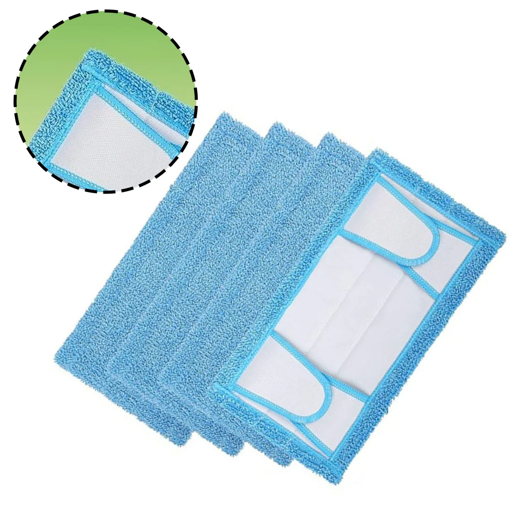 4pcs Replacement Microfiber Mop Pad For Sweeper-Extra Large Washable Microfiber Cleaning Pad-Fits Mop Mops Home Cleaning Parts