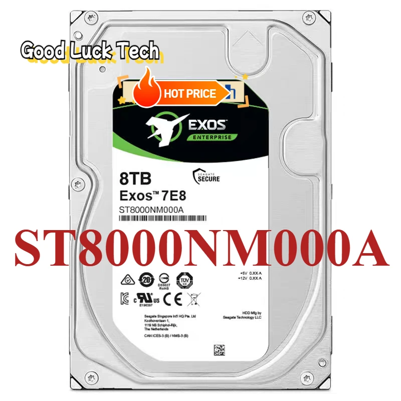 

NEW For Sea-gate ST8000NM000A Desktop 8TB High Speed Surveillance Home Gaming Storage Server HDD Cache 256MB