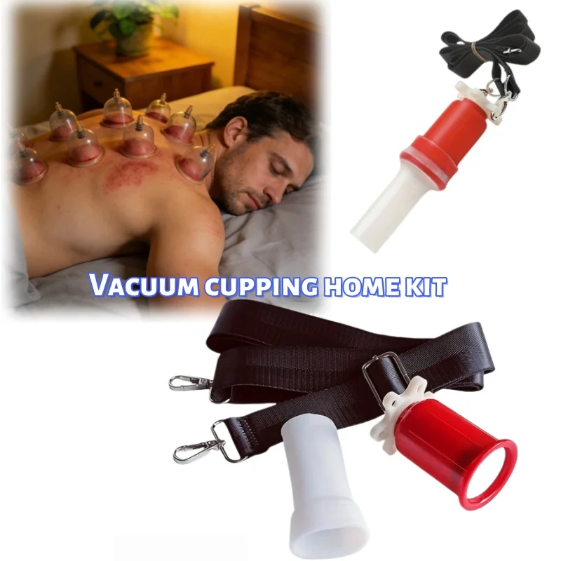 Kit de Terapia de Ventosas para Dormitorio Privado con Bomba, Herramienta Perfecta para el Autocuidado Masculino para Aliviar el Estrés y Relajar los Músculos