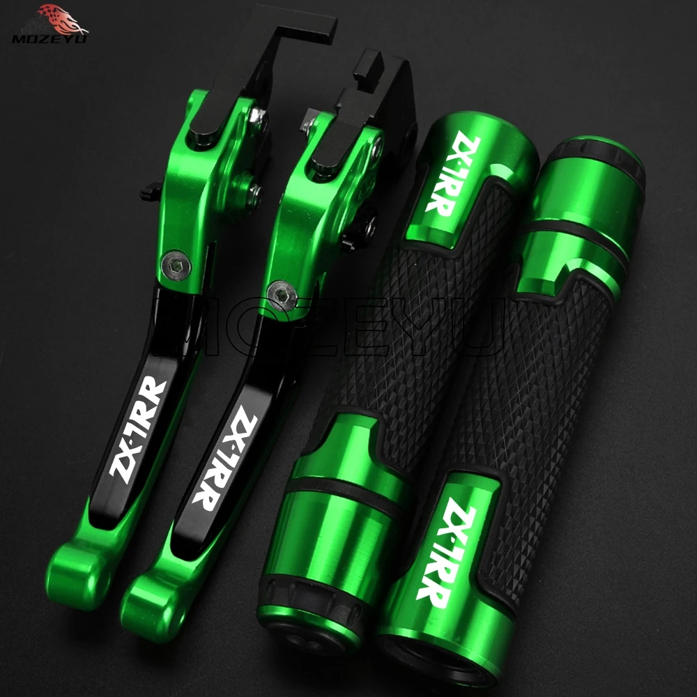 

FOR Kawasaki ZX 7 RR ZX-7RR 1989-2003 2002 2001 2000 1999 ZX7RR Motorcycle CNC Foldable Brake Clutch Levers Handlebar Grips Ends