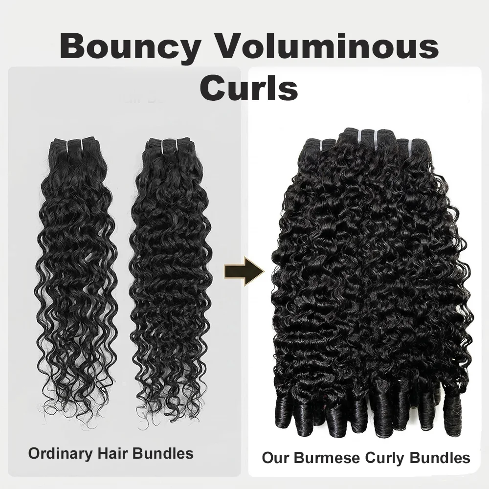 Натуральные волосы Ali Queen Hair 1 пучок 28-30 дюймов бирманские кудрявые шт. с витыми концами необработанные для наращивания кудри-кольца
