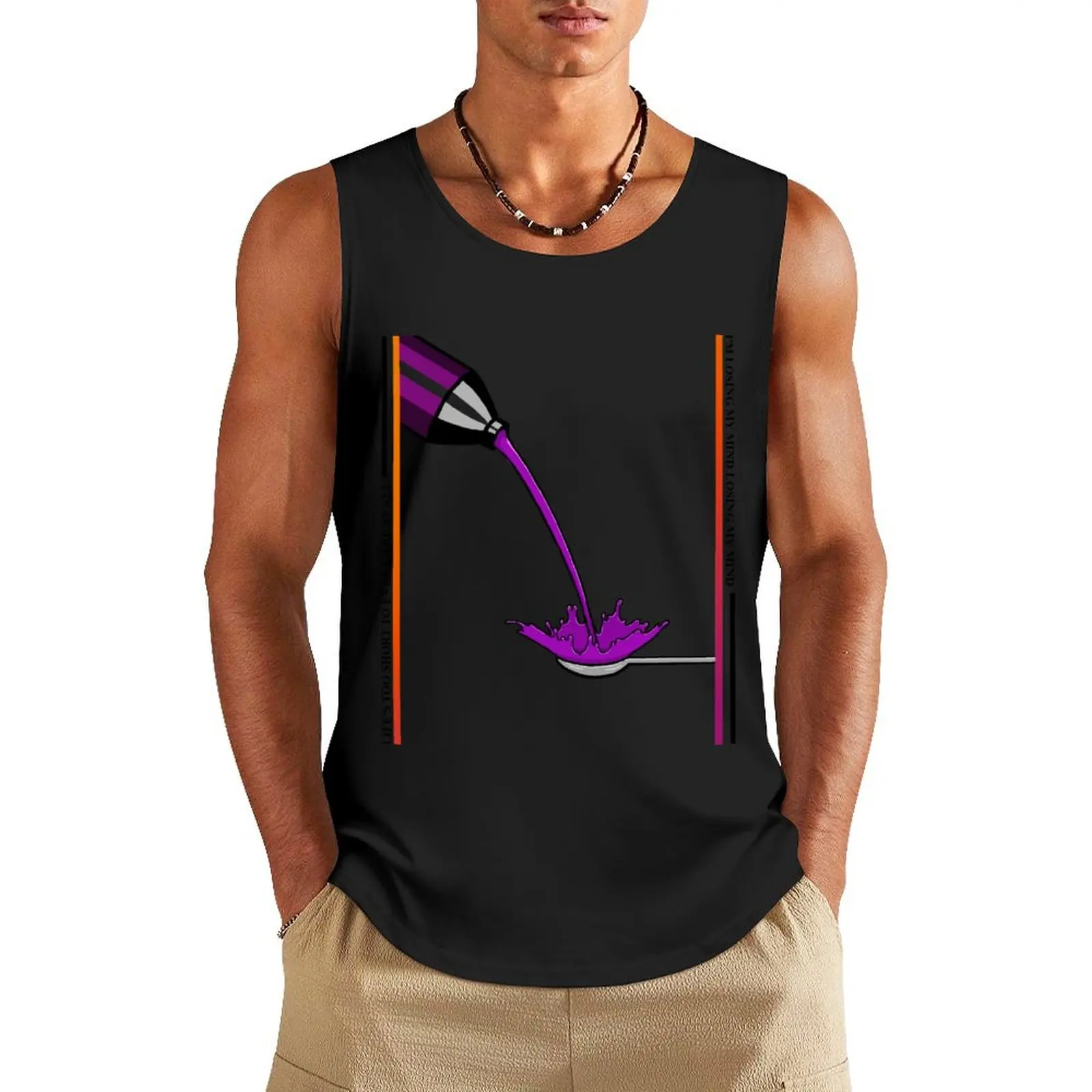 Cough Syrup Tank Top best selling products Men's gym t-shirt Body man Men sleeveless tee