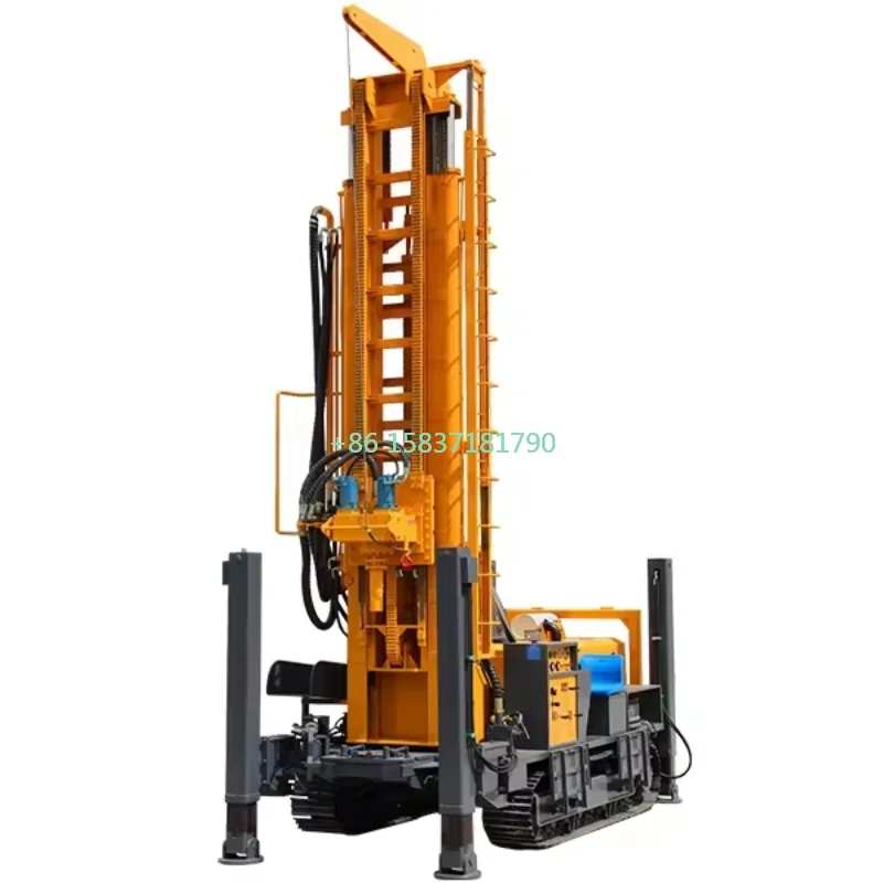 Factory Price Hydraulic Portable Crawler Drilling Rig Machine 180m Fully Hydraulic Pneumatic Sampling Core Drilling Rig for US