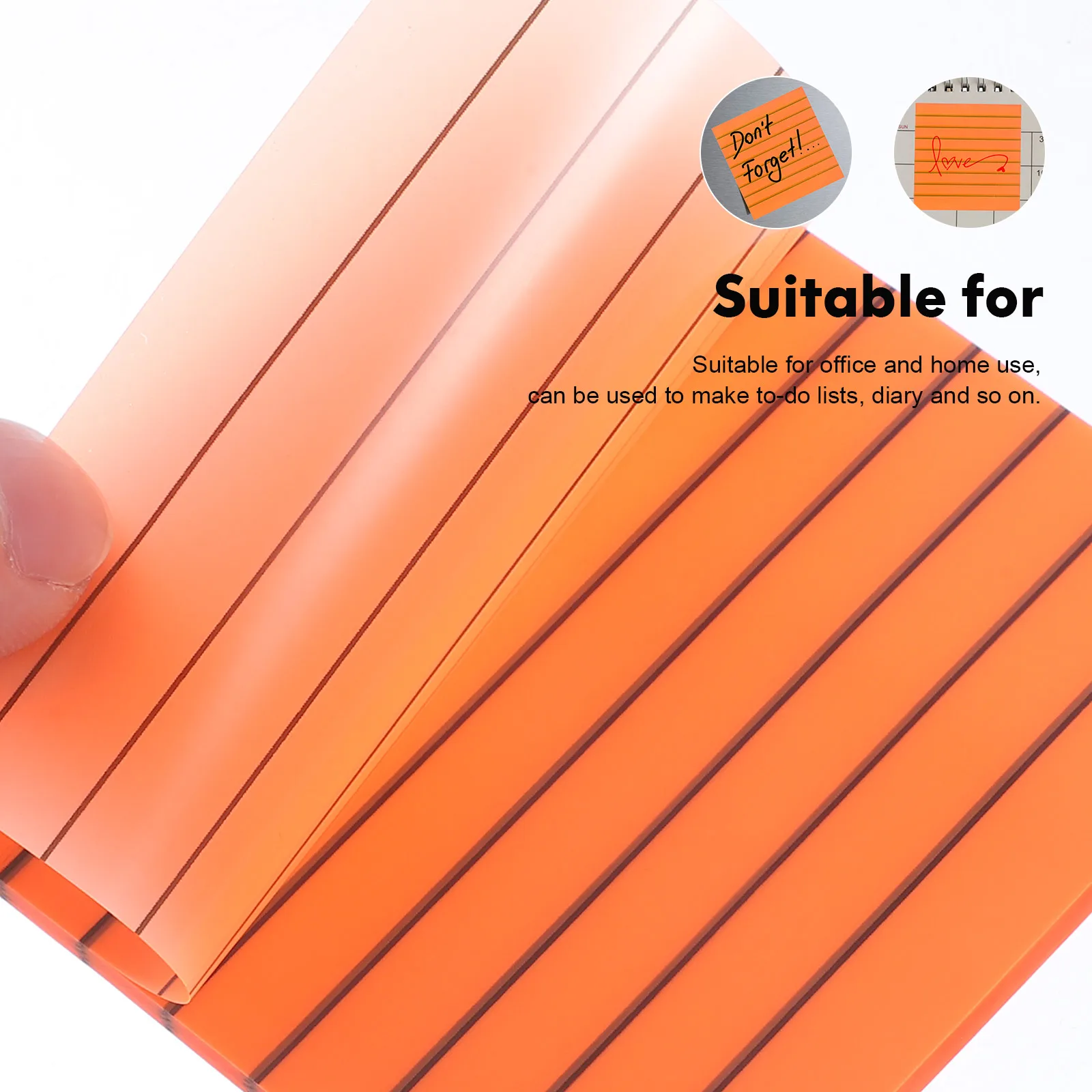 

5pcs Colorful Line Notes Paper Stickers Multi-Function Sticky Notepad Soft Memo Pads Semi-Transparent Compact Portable Home