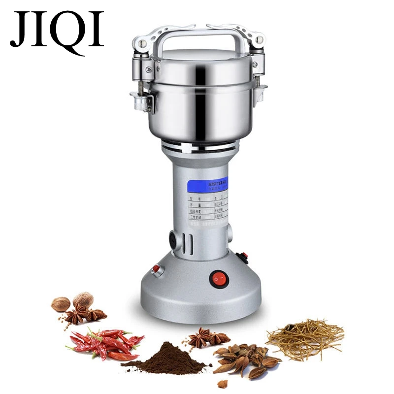 

JIQI 150g Electric Herb Powder Mill Grains Spices Cereals Coffee Crusher Dry Food Grinder Machine high speed 220V Stainlesssteel