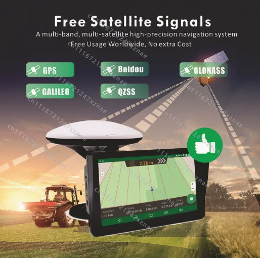 For Tractor Auto Steering Guidance Precision Farming，Cross border Stock 7 Inch Agricultural GPS Navigation System GLONASS GNSS
