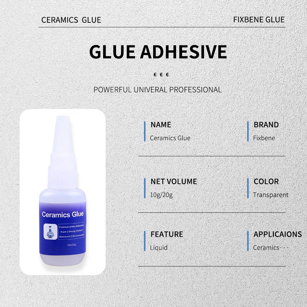 Professional Instant Ceramic 502 super Glue Strong Clear Liquid Adhesive  Plastic Metal Wood Rhinestone Pearl Jewelry Bracelet