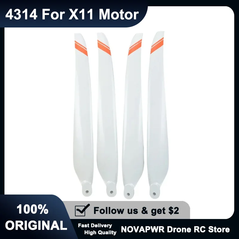 

Hobbywing 4314 White UV-Proof Propellers 6-Blade Upgrade for X11 Crop Spraying Drones (2 Pairs Included)