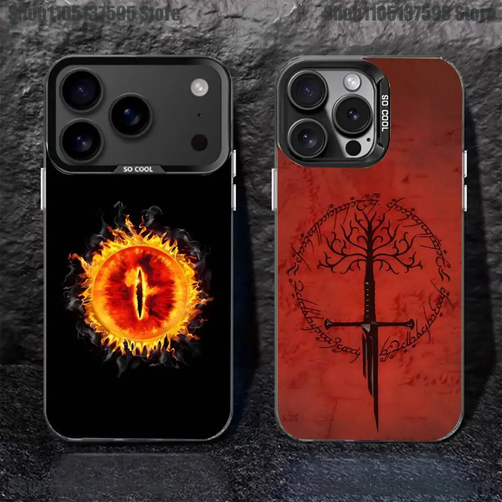 

The Lord of the R-Rings Phone Case For iPhone 17,16,15,14,13,12,11,Pro,XS,Max,Plus,Mini,SE Black Candy Matte Shockproof Cover