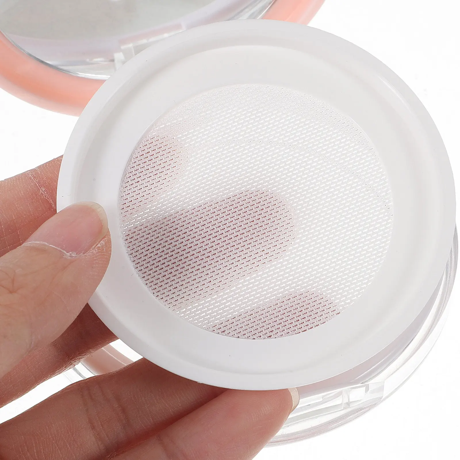 

3Pcs Portable Powder Holder Refillable Loose Powder Box Creative Makeup Sponge Container for Beauty Vanity Decoration Gift