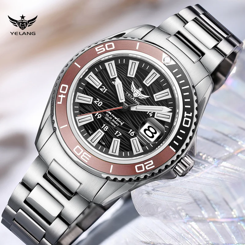 YELANG Japan VS37 Solar-powered Watches 36mm Women Fashion Sapphire Swiss Luminous 100m Waterproof Luminous Wristwatch V1214
