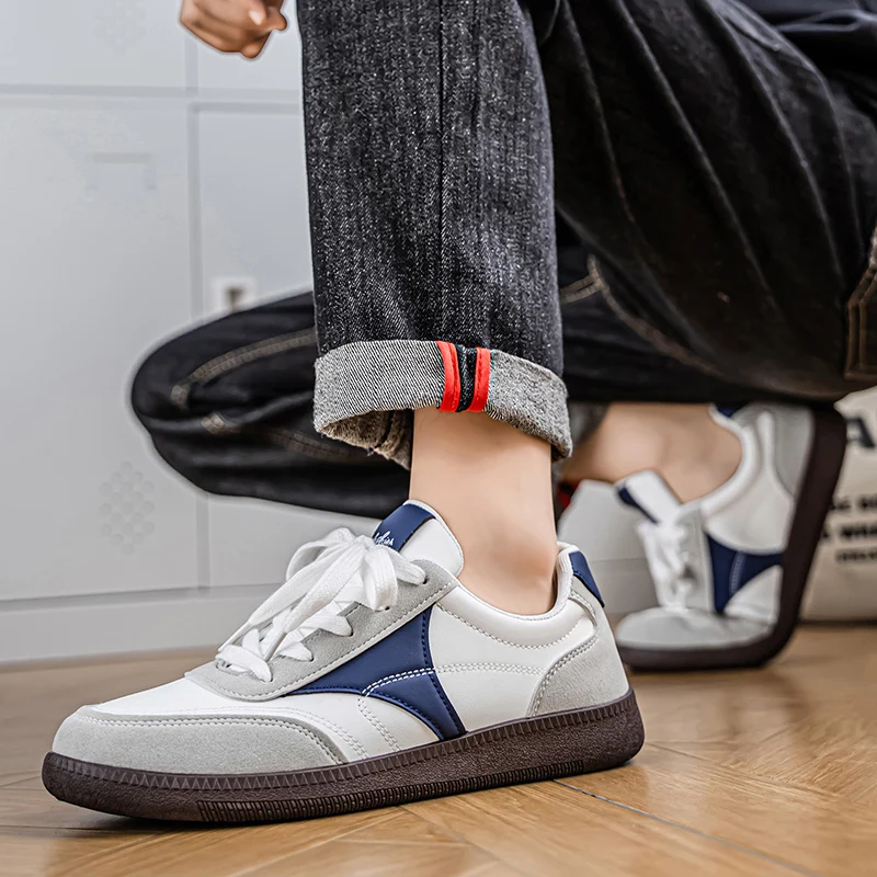 

Модная мужская повседневная обувь, удобная мужская прогулочная обувь на плоской подошве, спортивные кроссовки для бега, легкая сетчатая обувь для скейтборда