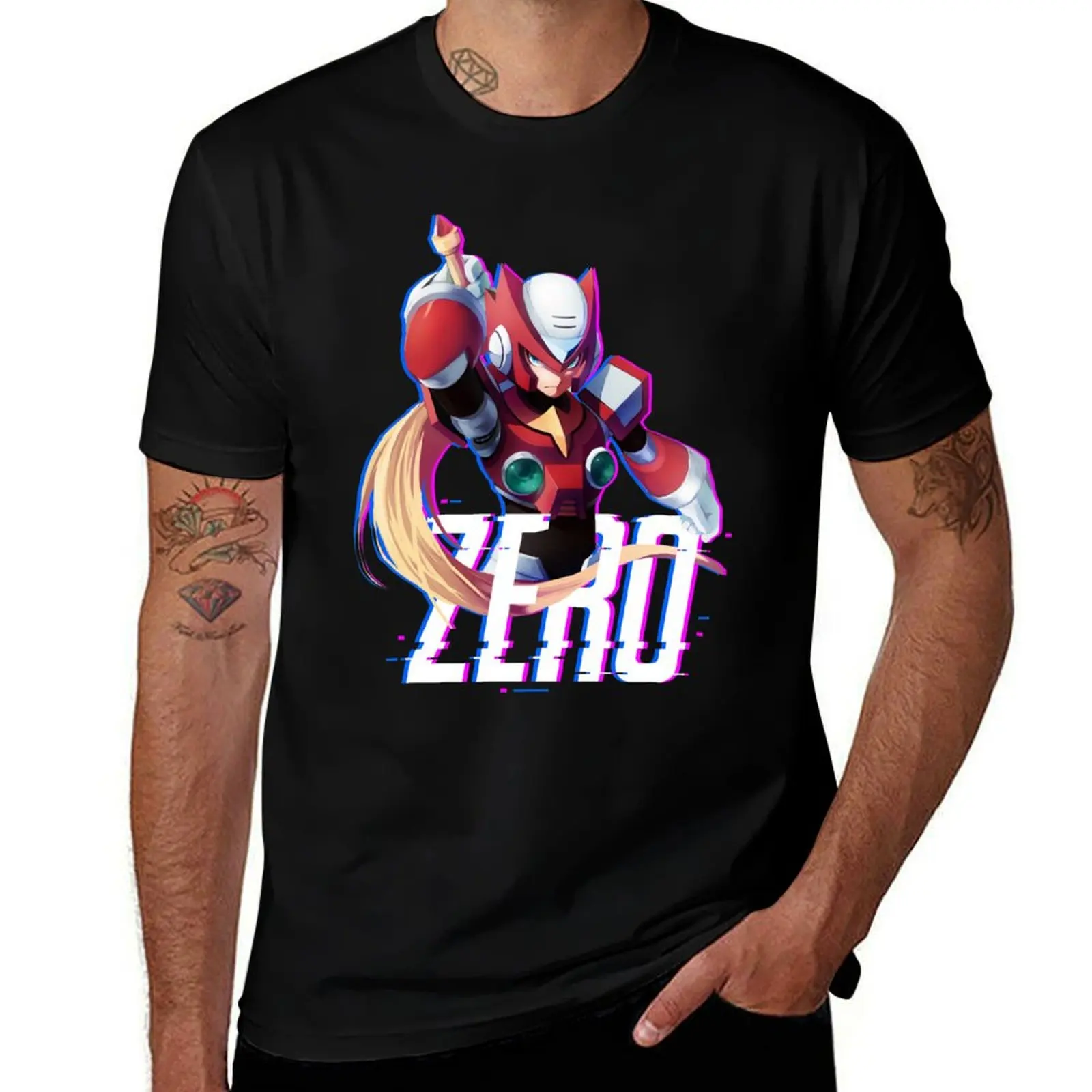 

MEGAMAN ZERO T-Shirt Basic Simple Casual Short Sleeve Tee