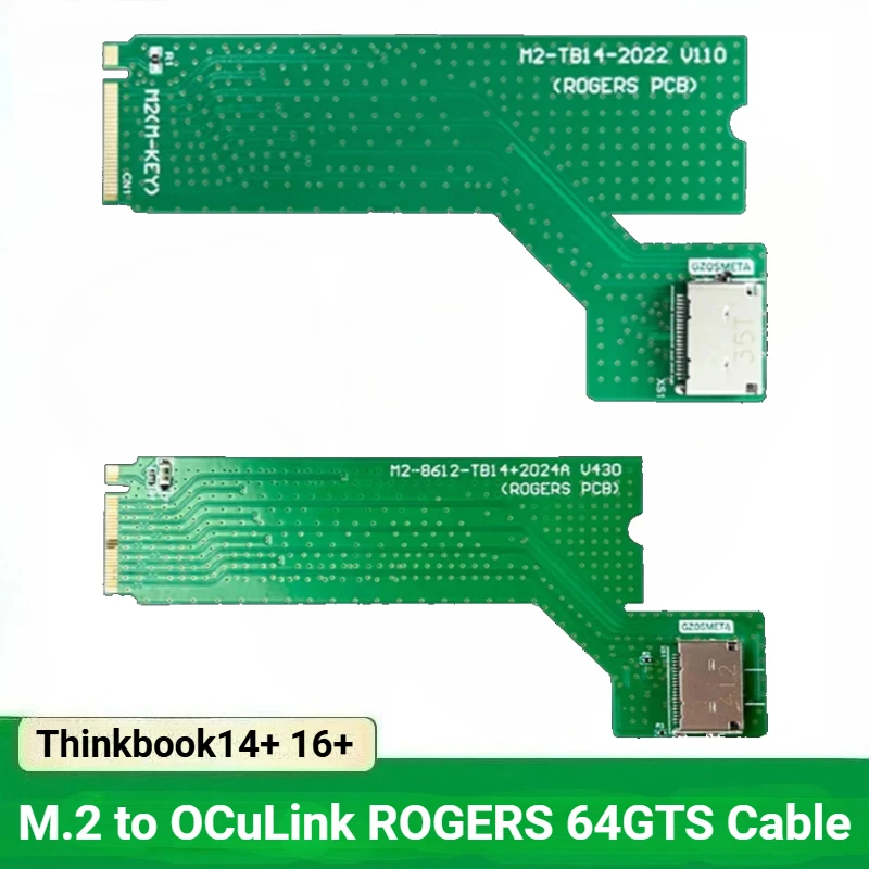 M.2 To Oculink Graphics GPU Dock PCI-E 4.0 x4 Gen4 64GTS Converter for Thinkbook 14+16+ Laptop External Video Card Adapter Board
