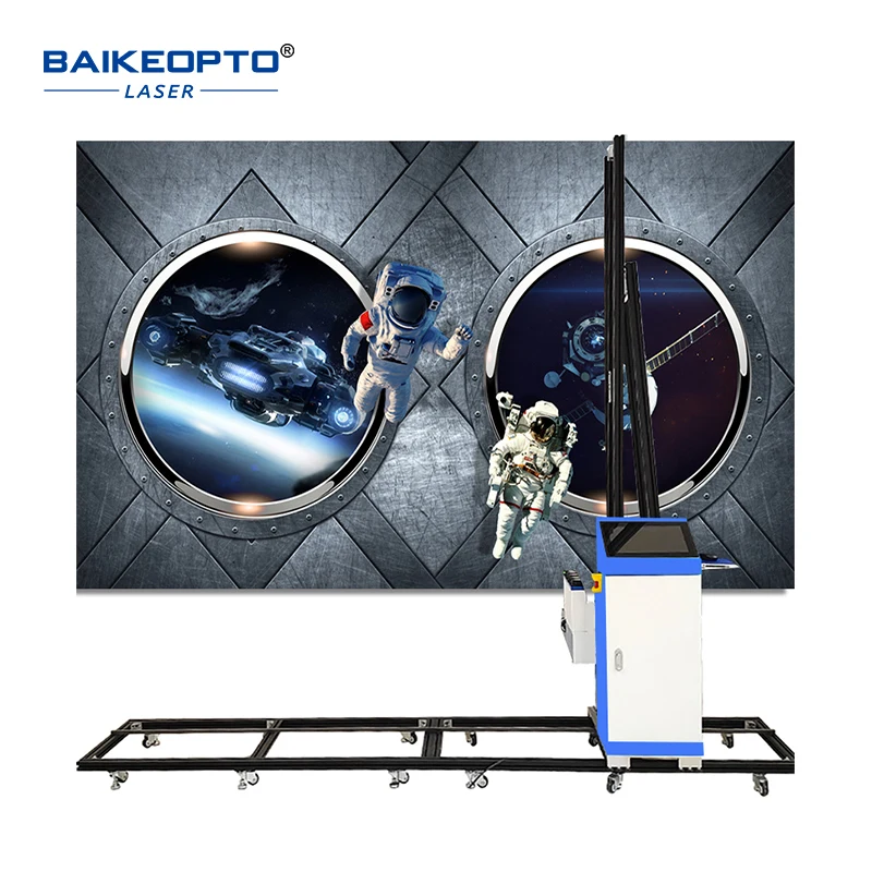 BK-UP1400 UV double DX10 High definition vertical wall decal 3D Painting machine HD precision 3D TV background wall printer