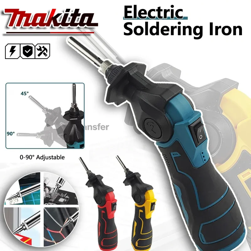 

Электрический паяльник Makita 12В 30Вт с быстрым нагревом и регулировкой температуры, электрический сварочный аппарат для Milwaukee/Dewalt