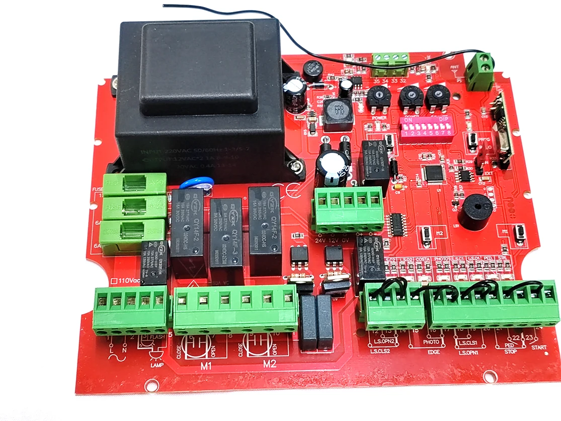 Placa de Circuito Universal para Abertura de Portões Basculantes 110V AC230V, Placa de Controle Eletrônico Principal do Motor de Portão Basculante