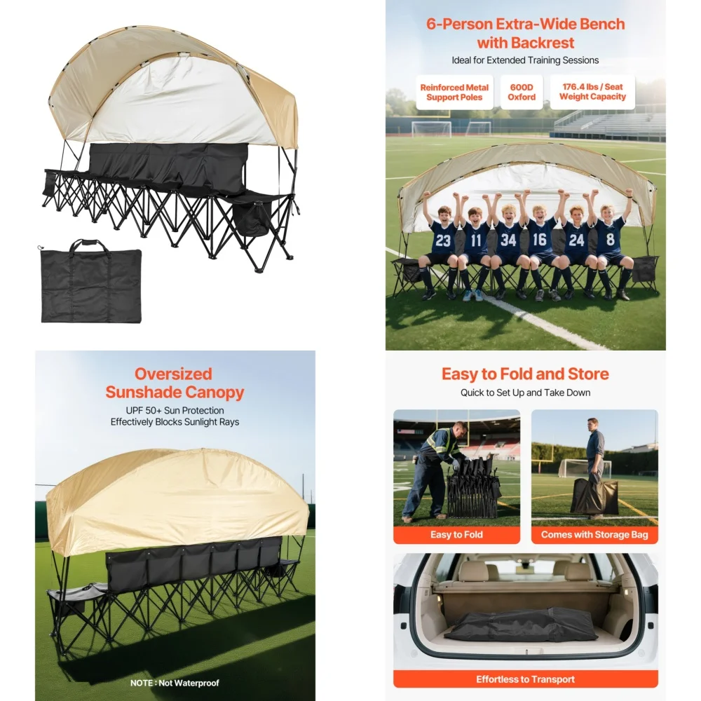 

camping chairPortable Folding Camping Chair Set of 6 with Carry Bag Sunshade Outdoor Lightweight Travel Chairs for Beach Picnic