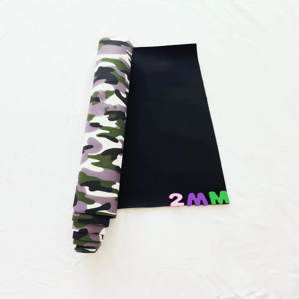 SBR neoprene sewing cloth, stretch polyester cloth, waterproof, windproof backpack sports protective gear, 2mm camouflage