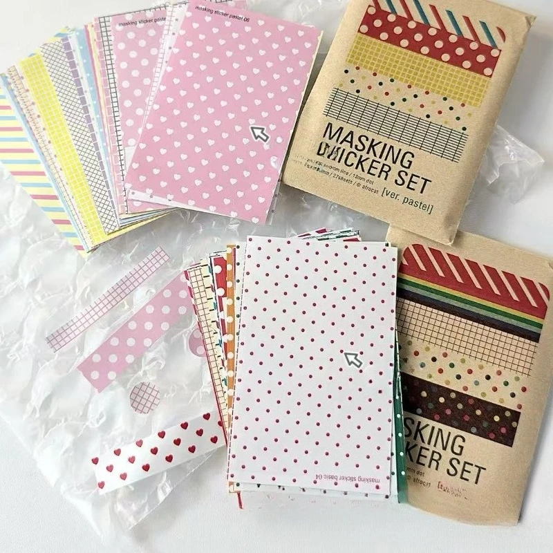 

INS Polka Dot Stripe Sticker Sealing Sticker for Photocard Packaging DIY Journal Scrapbook Decor Cute Sticker for Gift Wrapping