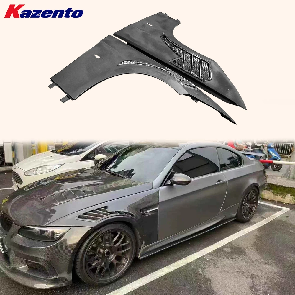 

For BMW 3 Series E92 Real M3 Coupe 2006-2013 RS Style Front Fender Carbon In Vents