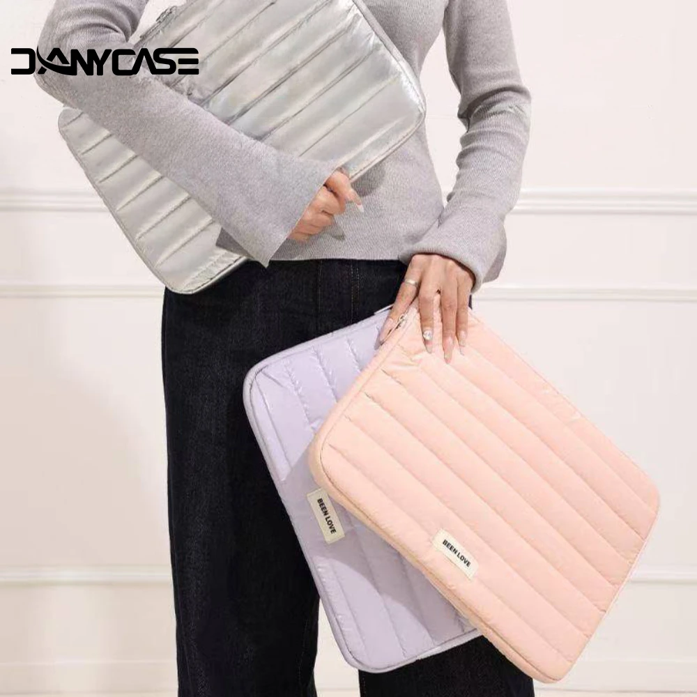 

13/14 Inch Puffy Laptop Sleeve Cover Bag For Laptop Cover for MacBook Air iPad Pro Tablet Pouch Bag Fashion Notebook Soft Case