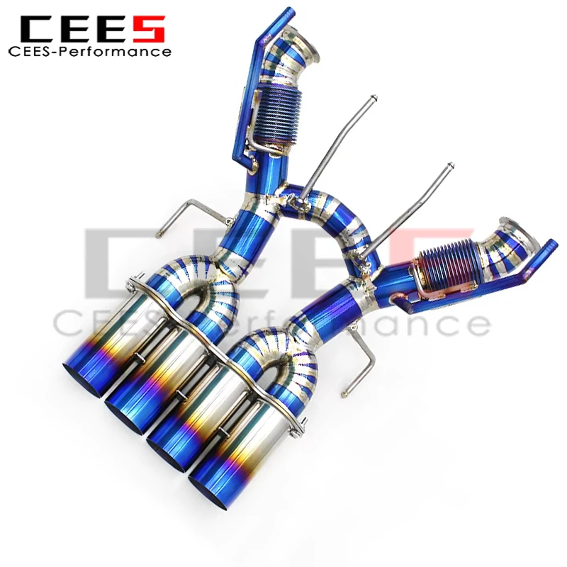 CEES Straight Through Catback for Mclaren 765LT 4.0T 2020+ Lightweight Exhaust System Aggressive Sounds