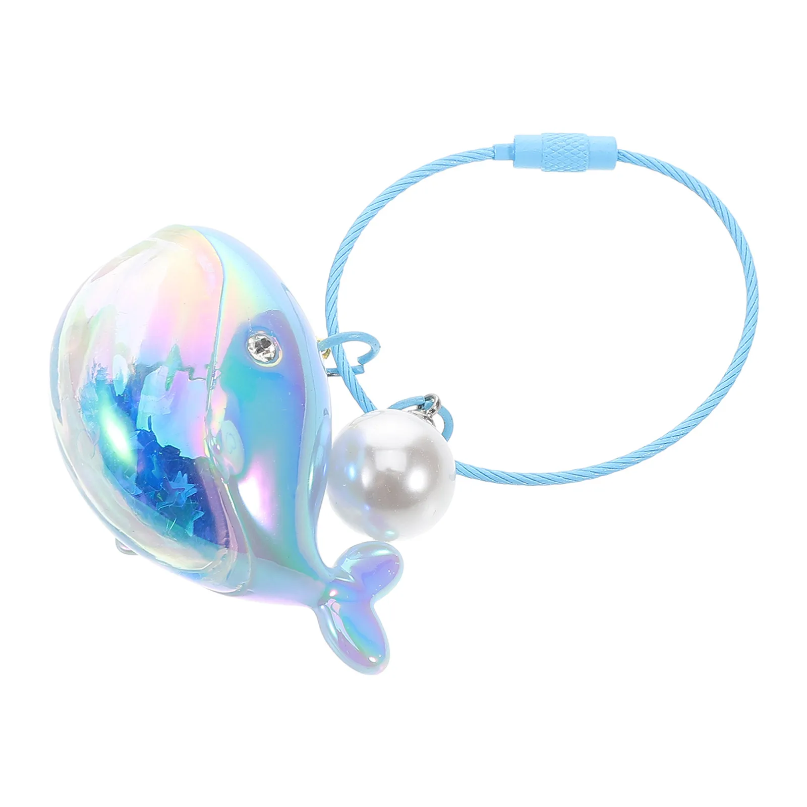 Creative Keychain Mini Whale Shaped Keyring Alloy Material Funny Keychains Beach Bag Charm Backpack Pendant Couple Present