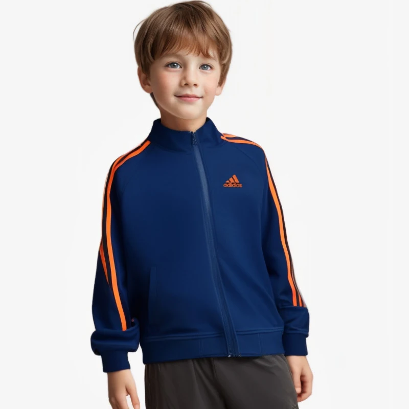 Adidas New Spring and Autumn Sports and Leisure Jacket for Boys and Girls TR30JK-BO