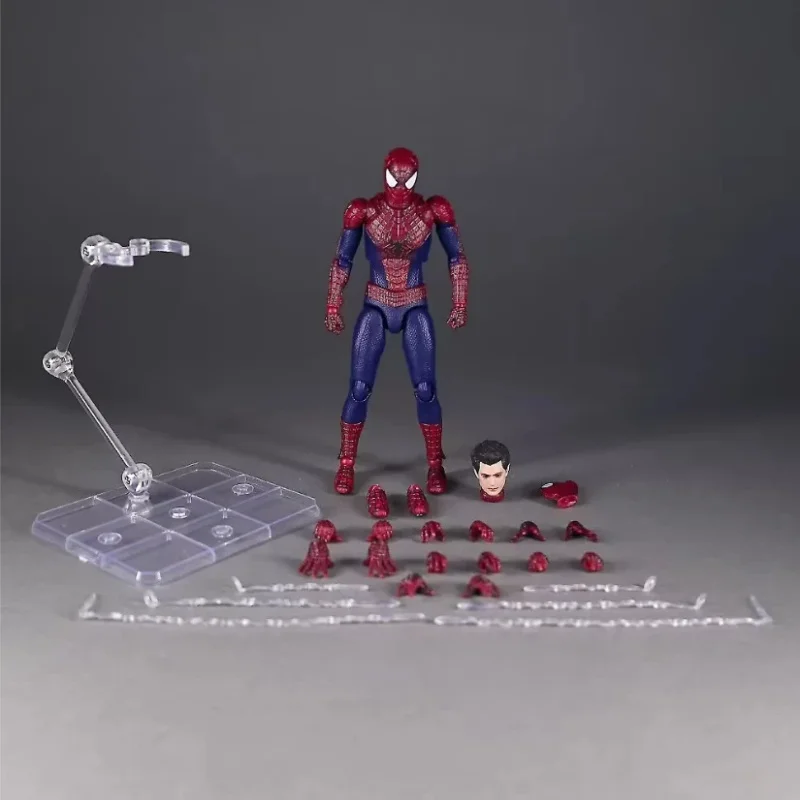 

In Stock Maf248 Amazing Spider Man 2 Peter Parker Action Figures Model Statue Joint Movable Doll Model Ornament Gifts Fan Gifts