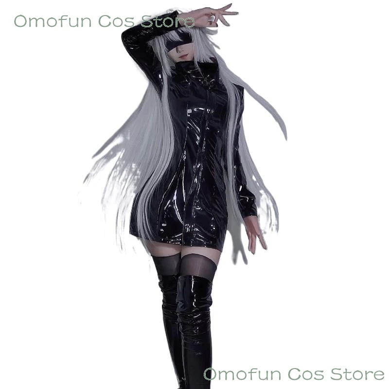 Femminile Gojo Satoru Cosplay Costume parrucca Genderswap vestito nero Halloween Anime Comic Event Party Fancy Clothes for Women